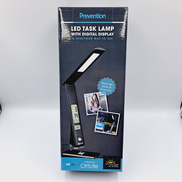 Prevention by OttLite LED Task Adjustable Lamp with Digital Display - Picture 2 of 13